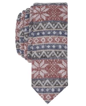 Original Penguin Men's Fair Isle Horizontal Skinny Tie