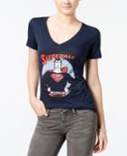 Warner Bros Juniors' Superman Graphic V-neck T-shirt