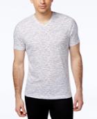 Alfani Red Men's Marled Print V-neck T-shirt, Only At Macy's