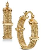 2028 Gold-tone Ridged Hoop Earrings, A Macy's Exclusive Style