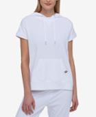 Tommy Hilfiger Cotton Short-sleeve Eyelet Hoodie, Only At Macy's