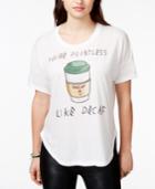 Ntd Juniors' Decaf High-low Graphic T-shirt