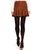 Polo Ralph Lauren Suede Fit & Flare Skirt