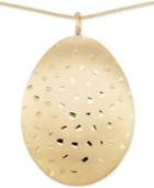 Sis By Simone I Smith Brushed Confetti Pendant Necklace In 14k Gold Over Sterling Silver