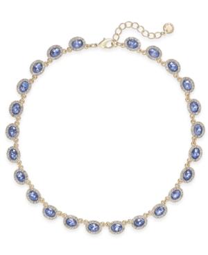 Charter Club Silver-tone Pave & Pink Stone Collar Necklace, Only At Macy's