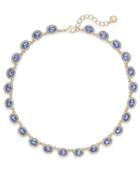 Charter Club Silver-tone Pave & Pink Stone Collar Necklace, Only At Macy's