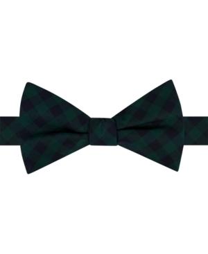 Tommy Hilfiger Men's Micro Buffalo Pre-tied Bow Tie