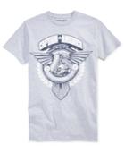 Mighty Fine Men's Captain America Winged Seal Graphic-print T-shirt