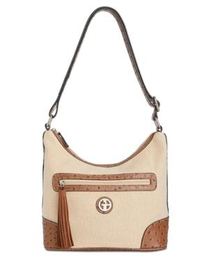 Giani Bernini Medium Linen Hobo, Created For Macy's