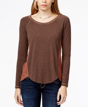 Miss Me Colorblocked Inset-back Top