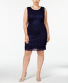 Connected Plus Size Sequined Sheath Dress