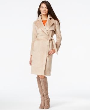 Trina Turk Wool-blend Wrap Trench Coat