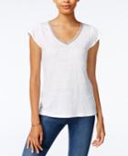 Maison Jules Linen T-shirt, Only At Macy's