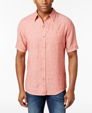Weatherproof Vintage Men's Herringbone Short-sleeve Shirt