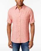 Weatherproof Vintage Men's Herringbone Short-sleeve Shirt
