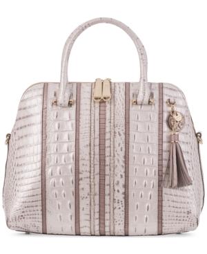 Brahmin Sydney Toasted Macaroon Orleans Medium Satchel