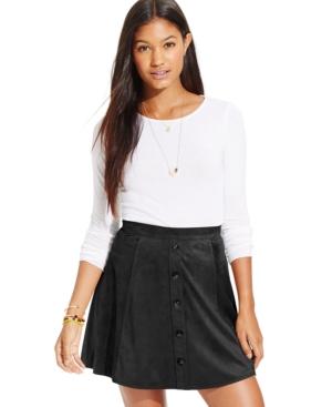 Stoosh Juniors' Button-trim Skater Skirt
