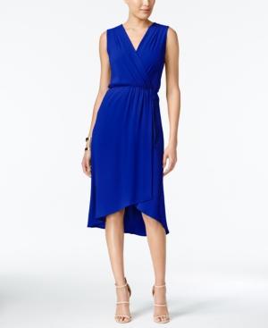 Monteau Petite Printed Faux-wrap Dress, A Macy's Exclusive