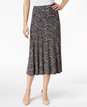 Jm Collection Printed A-line Skirt, Only At Macy's