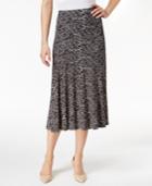 Jm Collection Printed A-line Skirt, Only At Macy's