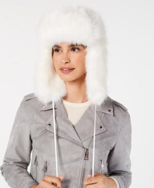 Dkny Solid Faux-fur Trapper Hat