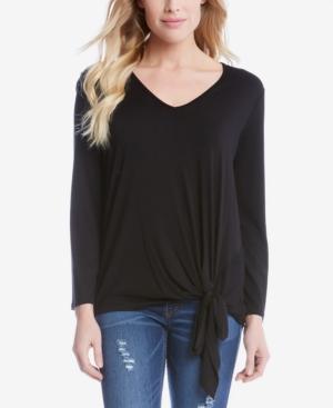 Karen Kane Tie-hem Top