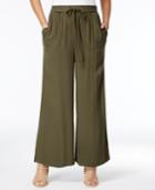 One Hart Juniors' Tie-front Gaucho Pants, Created For Macy's