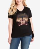 Jessica Simpson Juniors' Plus Size Mythical Nature Graphic T-shirt