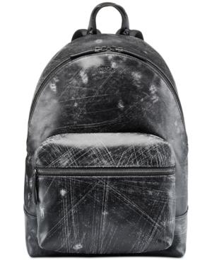 Hugo Boss Men's Abstract Leather Backpack