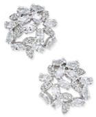 Kate Spade New York Silver-tone Marquise Crystal Cluster Stud Earrings