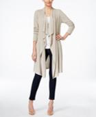 Inc International Concepts Draped Duster Cardigan, Only At Macy's