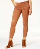 American Rag Juniors' Ripped Twill Pants, Only At Macy's