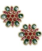 Kate Spade New York Gold-plated Floral Stud Earrings