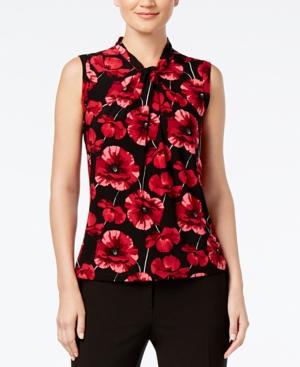 Tommy Hilfiger Twisted Floral-print Top