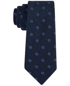 Calvin Klein Men's Denim Dot Gold Slim Tie