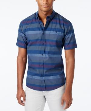 Ezekiel Men's Freebyrd Striped Short-sleeve Button Shirt
