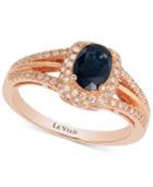 Le Vian Sapphire (3/4 Ct. T.w.) And Diamond (1/3 Ct. T.w.) Ring In 14k Rose Gold