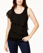 Bcx Juniors' Asymmetrical Ruffle-front Tank Top