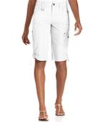 Style & Co. Tummy-control Cargo Bermuda Shorts, Only At Macy's