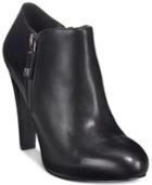 Nine West Binnie Zipper Platform Booties Women's Shoes