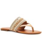 Jessica Simpson Ronette Beaded Thong Flat Sandals Women's Shoes