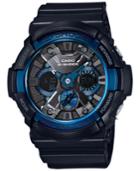 G-shock Men's Analog-digital Black Resin Bracelet Watch 55x52mm Ga200cb-1a
