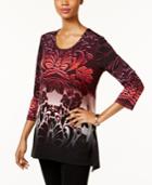 Jm Collection Ombre-print Tunic, Only At Macy's