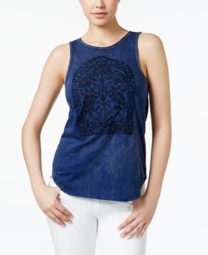 Lucky Brand Embroidered Tank Top