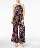 Thalia Sodi Floral-print Halter Jumpsuit, Only At Macy's