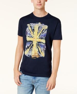 Ben Sherman Men's Tie-dye Union Graphic-print T-shirt