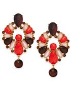 Kate Spade New York Burst Into Bloom Gold-tone Stone Statement Earrings