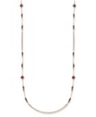 Inc International Concepts Rose Gold-tone Long Beaded Statement Necklace, Created For Macy's