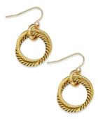 Lauren Ralph Lauren 14k Gold-plated Twisted Link Drop Earrings