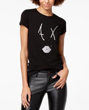 Armani Exchange Cotton Lips Logo T-shirt